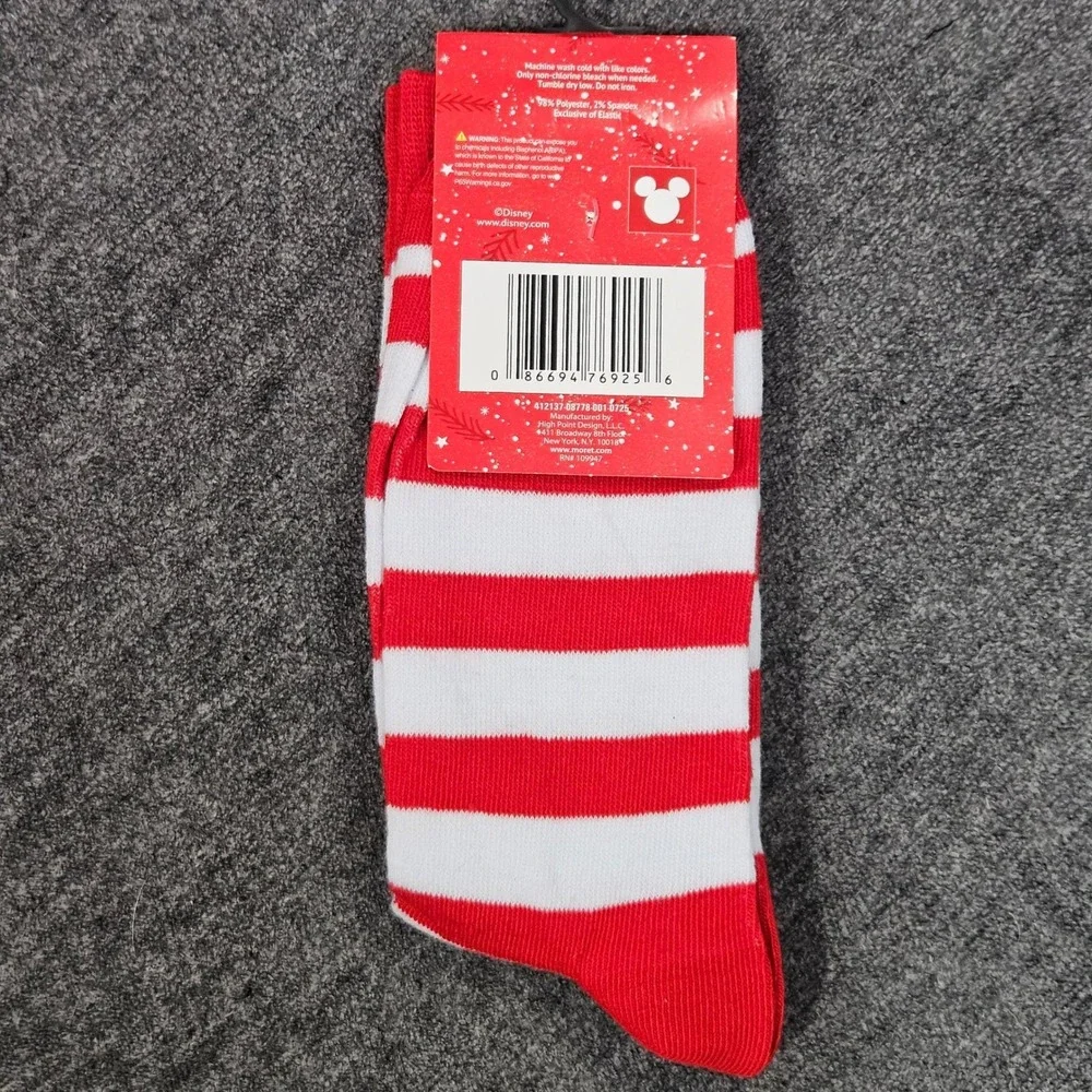 NEW Disney Stitch‎ 100% Naughty Christmas Holiday Socks Size 10-13